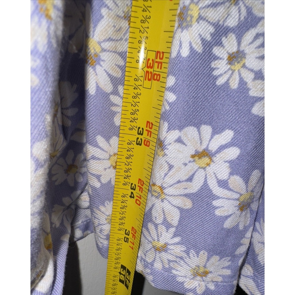 Babydoll Dress Coquette Lilac Daisies Flirty Cottagecore Hippie Jr Women's XXL - Picture 7 of 7